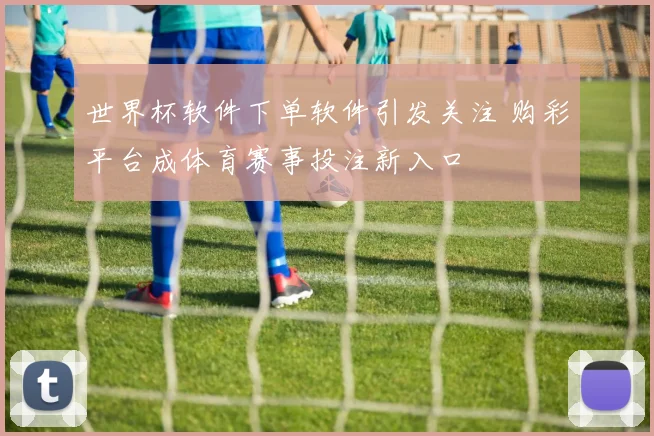 世界杯软件下单软件引发关注 购彩平台成体育赛事投注新入口